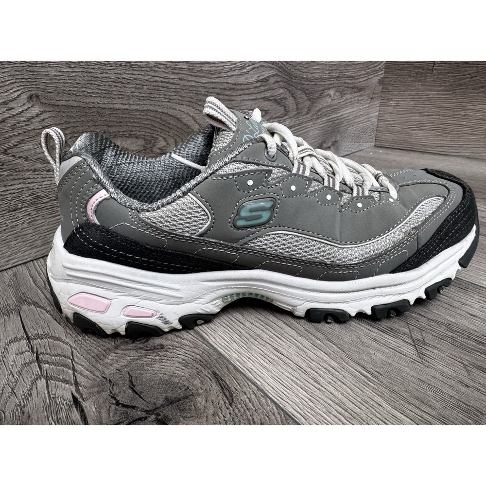 Skechers D'Lites 11947 Gray Athletic Shoes Sneakers Women's Size 8.5 - Picture 6 of 13